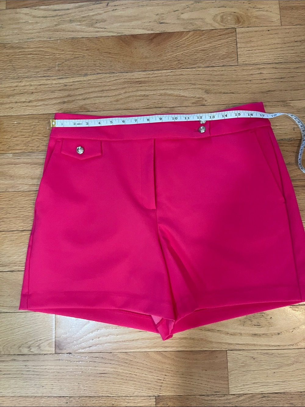 Rachel Zoe Vibrant Pink High-Waist Dress Shorts NWOT